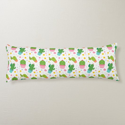 Cactus Pattern Body Pillow Seitenschläferkissen (Rückseite)