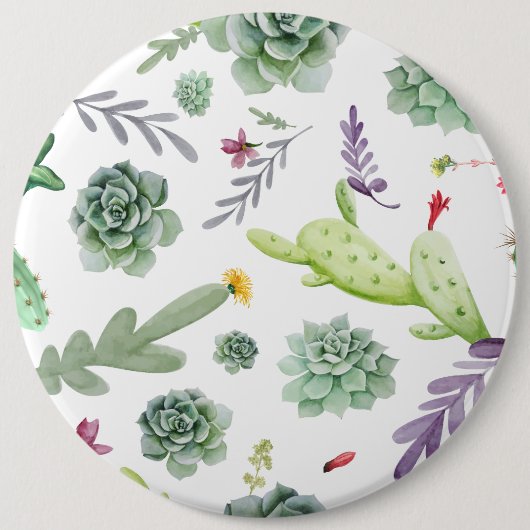 Cactus Pattern Button (Vorderseite)