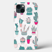 Cactus Pattern Case Mate Trendy Pink House Pflanze (Rückseite)