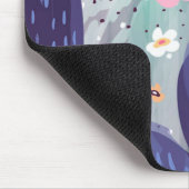 Cactus Pattern Colorful Watercolor Mousepad (Ecke)