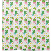 Cactus Pattern Duschvorhang (Vorderseite)