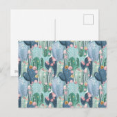 Cactus Pattern Feiertagspostkarte (Vorne/Hinten)
