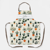 Cactus Pattern für gepunktete Pflanze Schürze (Vorderseite)