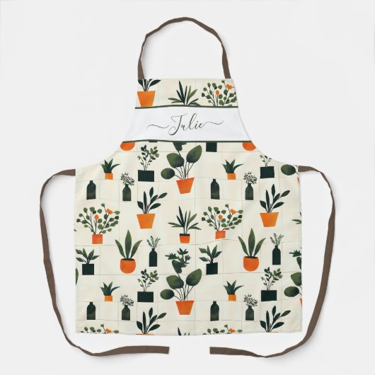 Cactus Pattern für gepunktete Pflanze Schürze (Vorderseite)