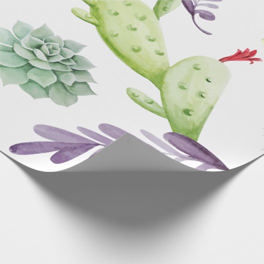 Cactus Pattern Geschenkpapier (Ecke)