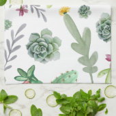 Cactus Pattern Geschirrtuch (Gefaltet)