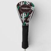 Cactus Pattern Golf Headcover (Vorderseite)