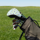 Cactus pattern green cyan Blume Golf Headcover (In SItu)