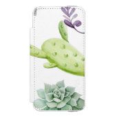 Cactus Pattern Incipio iPhone Geldbeutel-Hülle (Folio Vorderseite)
