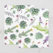 Cactus Pattern Mitteilungskarte (Vorne/Hinten)