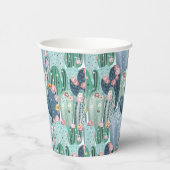 Cactus Pattern Pappbecher (Rechts)