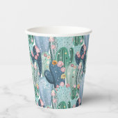 Cactus Pattern Pappbecher (Vorderseite)