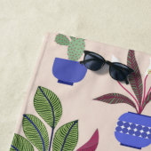 Cactus Pattern Pink Strandtuch (Beispiel)
