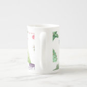 Cactus Pattern Porzellantasse (Rückseite)