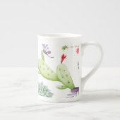 Cactus Pattern Porzellantasse (Rechts)