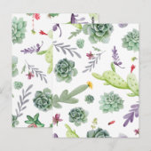 Cactus Pattern Postkarte (Vorne/Hinten)