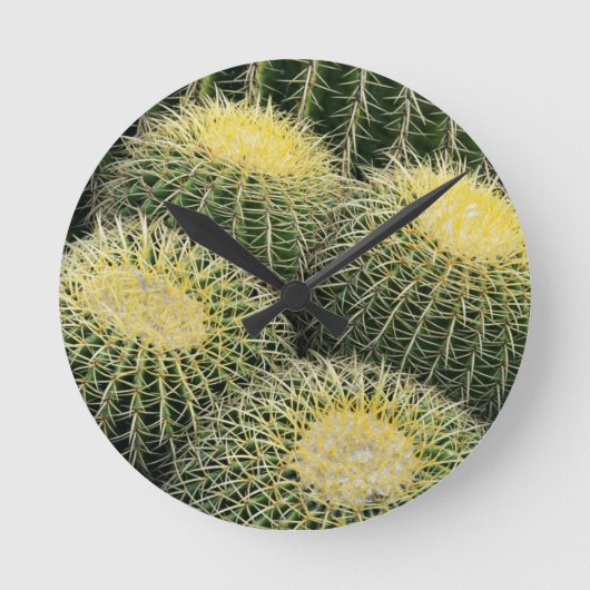 Cactus Pattern Runde Wanduhr (Vorderseite)