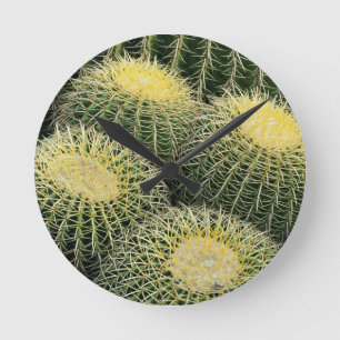 Cactus Pattern Runde Wanduhr
