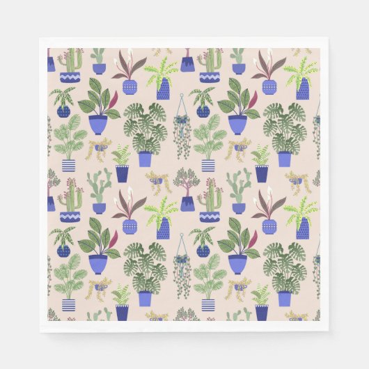 Cactus Pattern Serviette (Vorderseite)