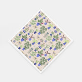 Cactus Pattern Serviette (Ecke)