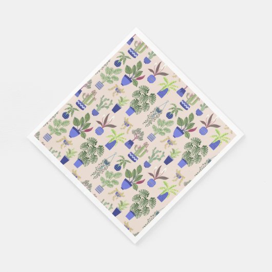 Cactus Pattern Serviette (Ecke)