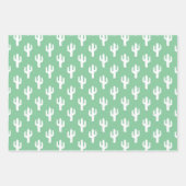 Cactus Pattern Sherbet Colors Wüste Moderner Spaß Geschenkpapier Set (Vorderseite)