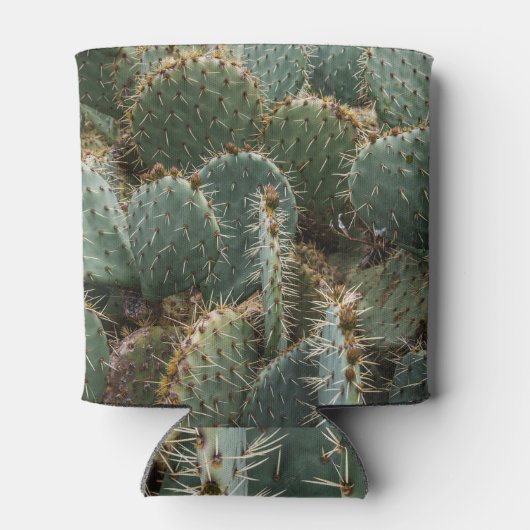 Cactus pattern: trendy Opuntia ficus-indica. Dosenkühler (Rückseite)