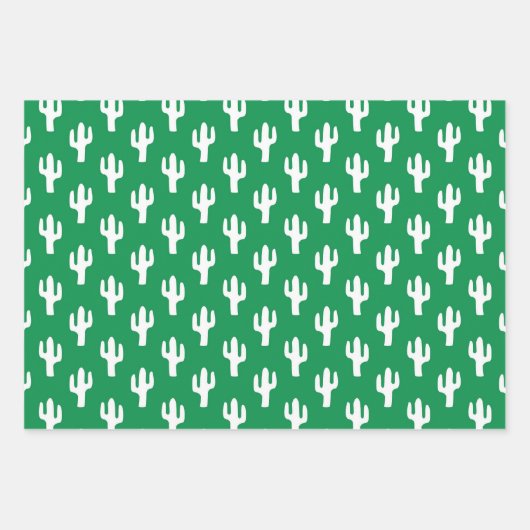 Cactus Pattern Wüste Südwest Primäre Farben Spaß Geschenkpapier Set (Vorderseite 3)