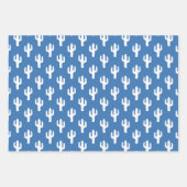 Cactus Pattern Yellow Orange Blue Wüste Südwesten Geschenkpapier Set (Vorderseite 3)