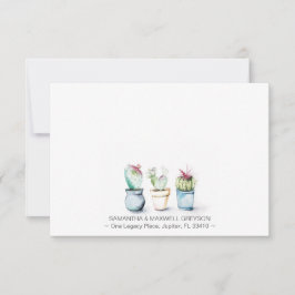 Cactus Personalisiert Business Card Stationery Mitteilungskarte