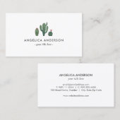 Cactus Pflanze Business Card Visitenkarte (Vorne/Hinten)