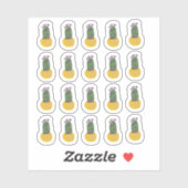 Cactus Pflanze Cheetah Doodle Design Aufkleber (Blatt)