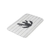 Cactus Pflanze Desert Art Bath Mat Badematte (Schrägansicht)