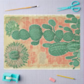 Cactus Pflanze Ephemera Collage Art Nr. 4 Seidenpapier (Basteln)