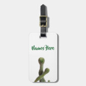 Cactus Pflanze Foto Custom Luggage Tag Gepäckanhänger (Vorderseite vertikal)