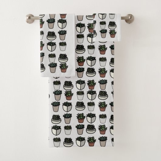 Cactus Pflanze Funky pattern Badhandtuch Set (Insitu)