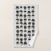 Cactus Pflanze Funky pattern Badhandtuch Set (Handtuch)