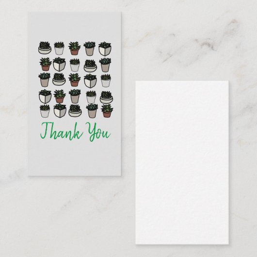 Cactus Pflanze Funky pattern Mitteilungskarte (Vorne/Hinten)