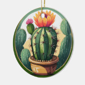 Cactus Pflanze Keramik Decorative verkleidete Glas Ornament (Links)