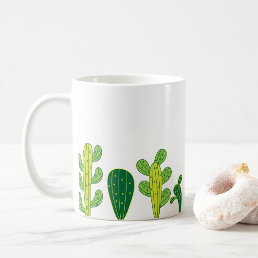 Cactus Pflanze Lover Kaffeetasse (Mit Donut)