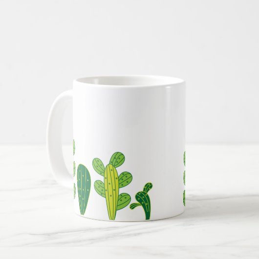 Cactus Pflanze Lover Kaffeetasse (Vorderseite Links)