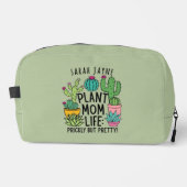 Cactus Pflanze Mama Prickly, aber Hübsch Sage Gree Waschbeutel (Vorderseite)