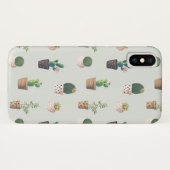 Cactus Pflanze Muster Niedliche Illustration Case-Mate iPhone Hülle (Rückseite (Horizontal))