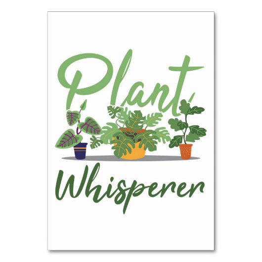 Cactus Pflanze Whisperer Tischnummer (Vorderseite)
