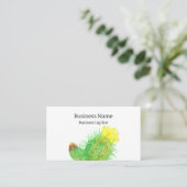 Cactus Pflanze Yellow Blume Visitenkarte (Stehend Vorderseite)