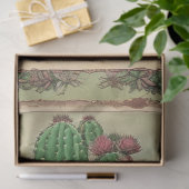 Cactus Pink Blume Ephemera Collage Art Nr. 5 Seidenpapier (Geschenk)