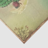 Cactus Pink Blume Ephemera Collage Art Nr. 5 Seidenpapier (Ausschnitt)