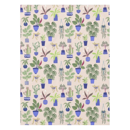 Cactus Pink Pattern Tischdecke (Vorderseite)