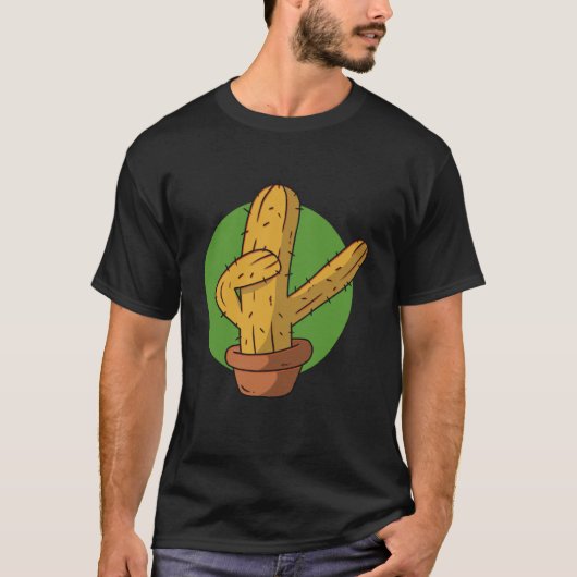 cactus plant dab dabbing T-Shirt (Vorderseite)