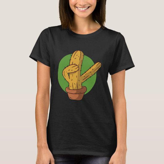 cactus plant dab dabbing T-Shirt (Vorderseite)
